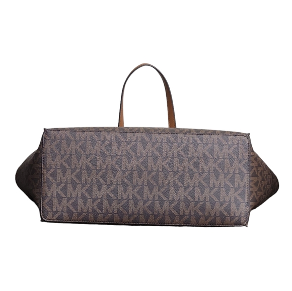 Michael Kors Kris Logo LG Shoulder Bag Brown - Picture 4 of 6